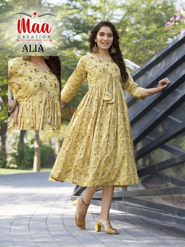 Maa Alia Size Set Cotton Designer Kurti Collection