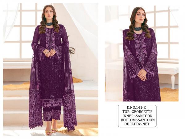 Kf 141 Embroiderd Designer Pakistani Suit Collection