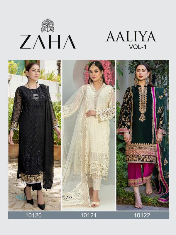 Zaha Aaliya Vol 1 Georgette Designer Pakistani Suit Collection