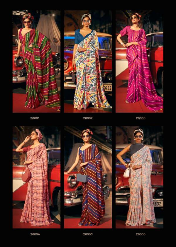 The Fabrica Saanvi Designer Silk Leheriya Saree Collection