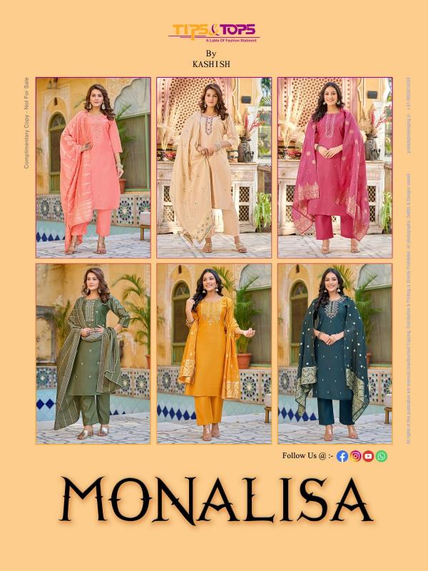 Tips And Tops Monalisa Fancy Kurti With Bottom Dupatta Collection
