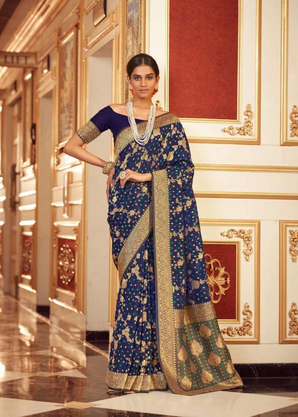 The Fabrica Bandhej Designer Chiffon Saree Collection