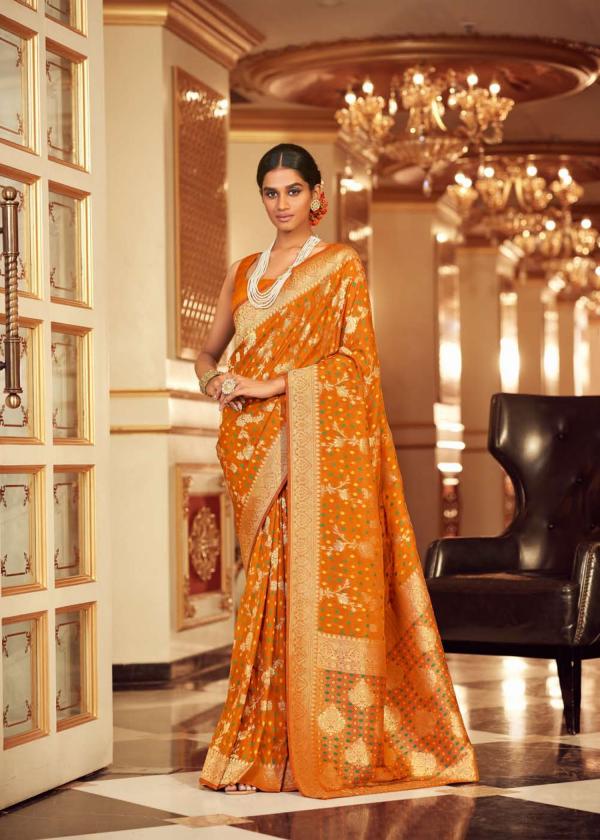 The Fabrica Bandhej Designer Chiffon Saree Collection