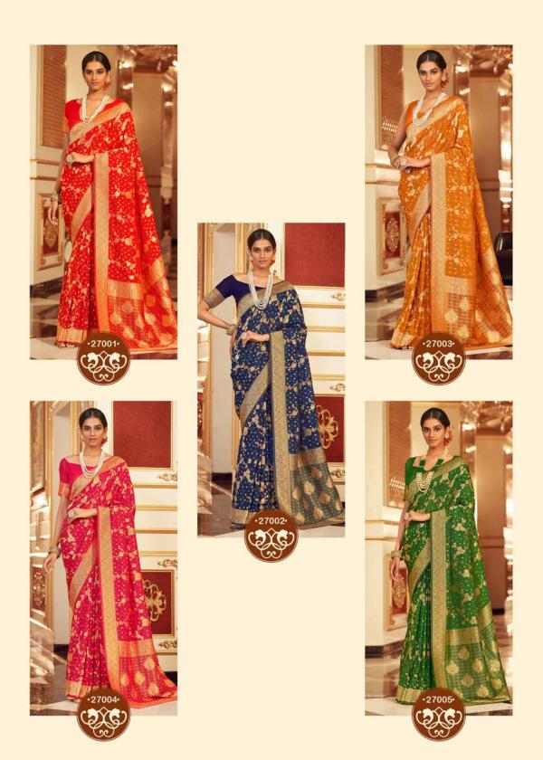 The Fabrica Bandhej Designer Chiffon Saree Collection