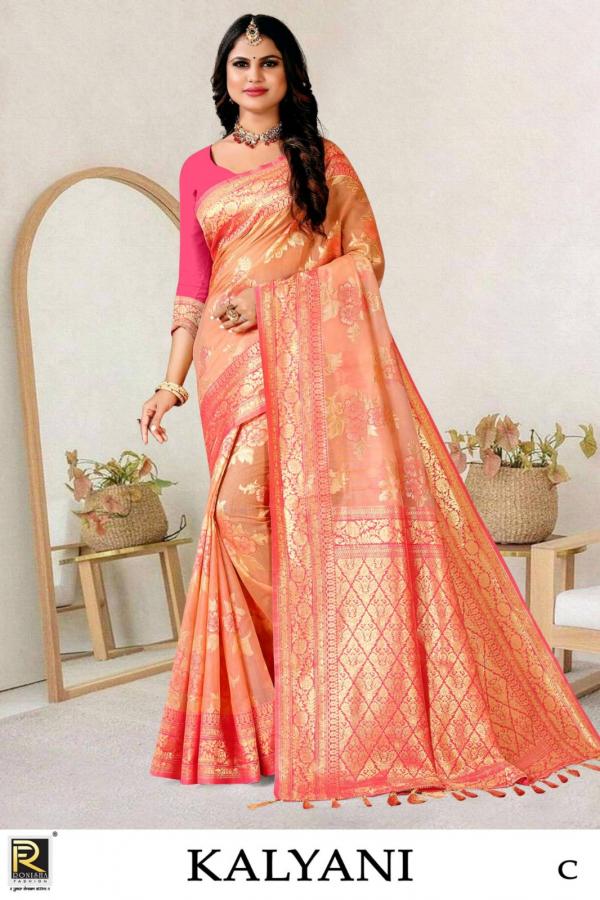 Ronisha Kalyani Soft Cotton Silk Designer Saree Collection 