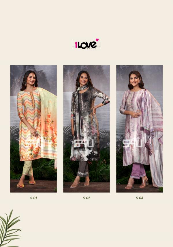 1Love Sunshine Vol 3 Designer Kurti With Bottom Dupatta Collecttion