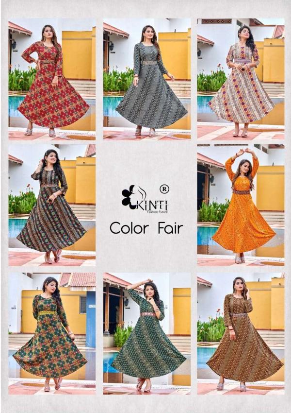 Kinti Color Fair Designer Stylish Anarkali Kurti Collection