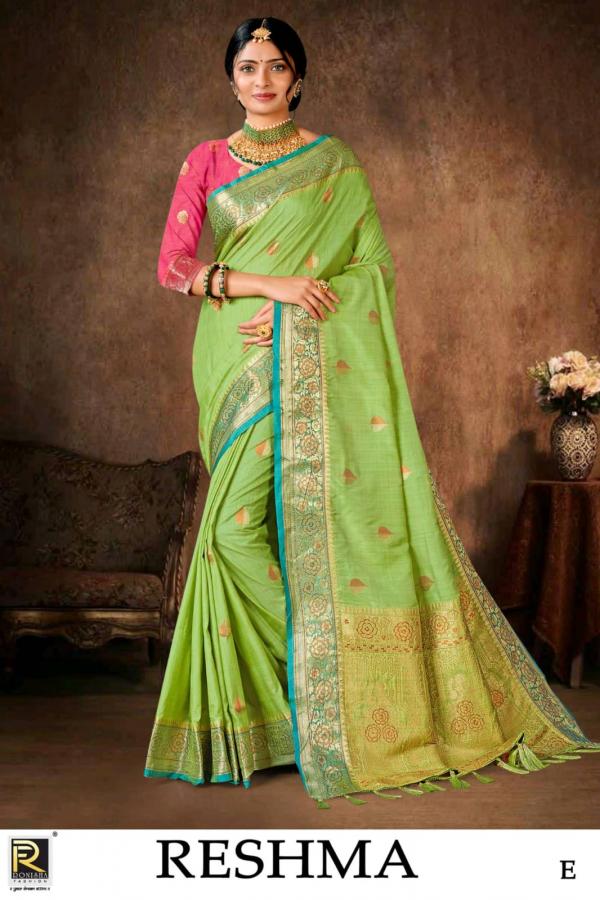 Ronisha Reshma Fancy Banarasi Silk Saree Collection