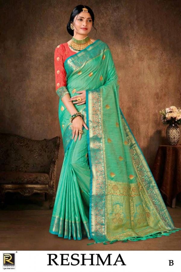 Ronisha Reshma Fancy Banarasi Silk Saree Collection
