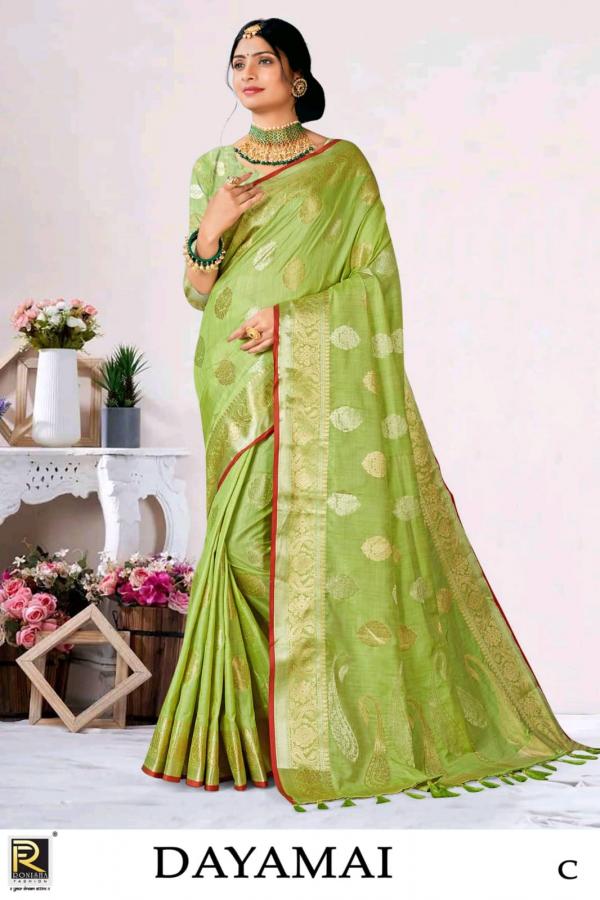 Ronisha Dayamai Designer Banarasi Silk Saree Collecton