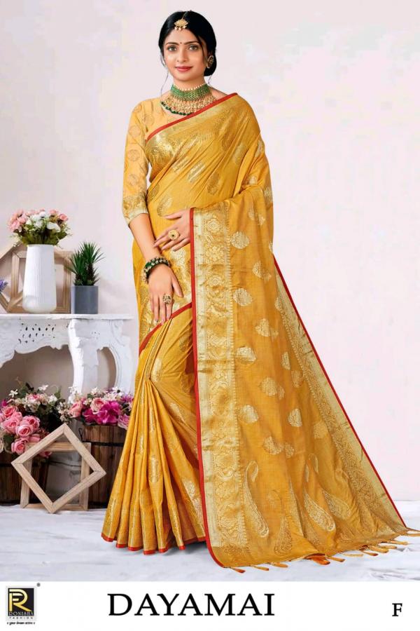 Ronisha Dayamai Designer Banarasi Silk Saree Collecton