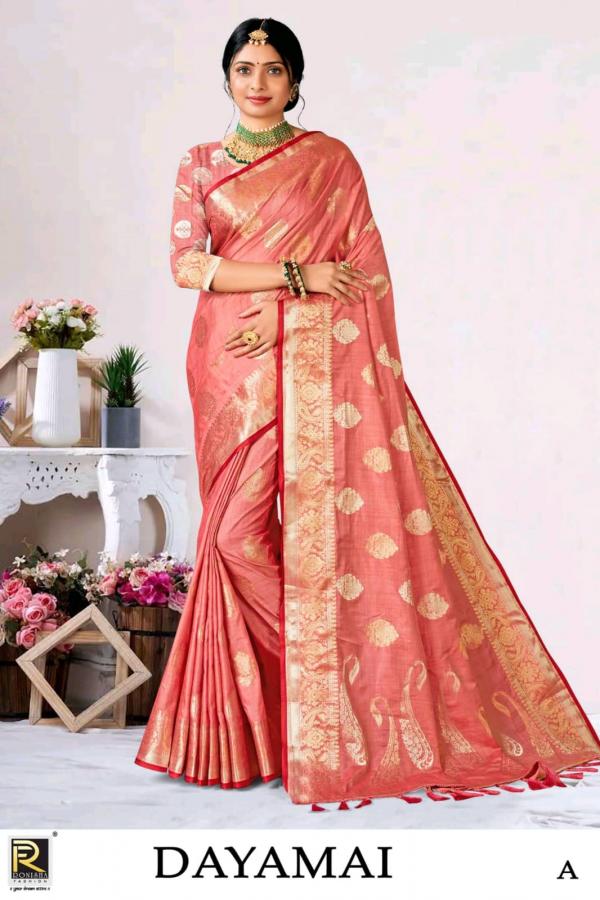 Ronisha Dayamai Designer Banarasi Silk Saree Collecton