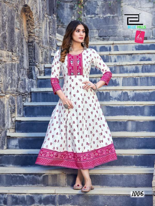 Blue Hills Sensational Fancy Long Anarkali Kurti Collection