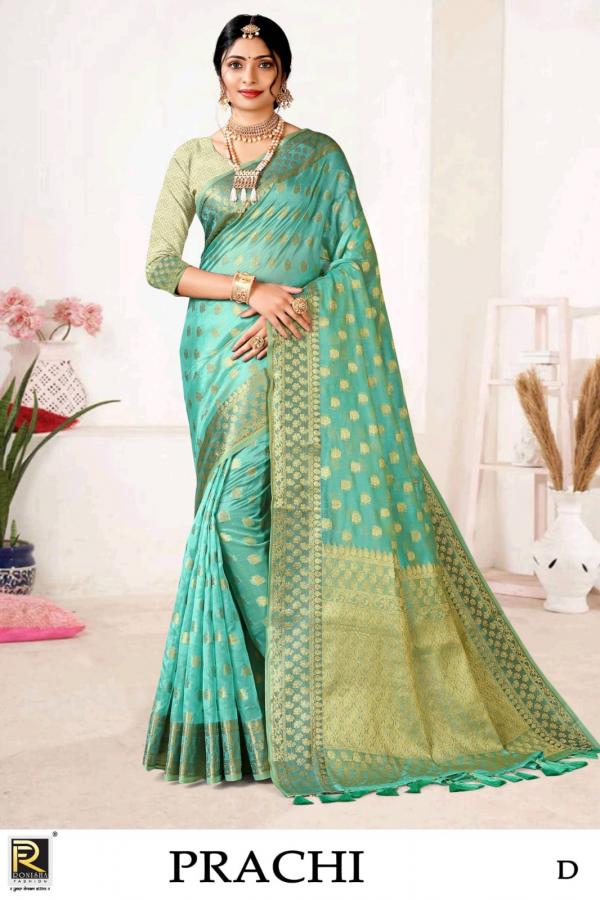 Ronisha Prachi Party Wear Banarasi Silk Saree Collection 