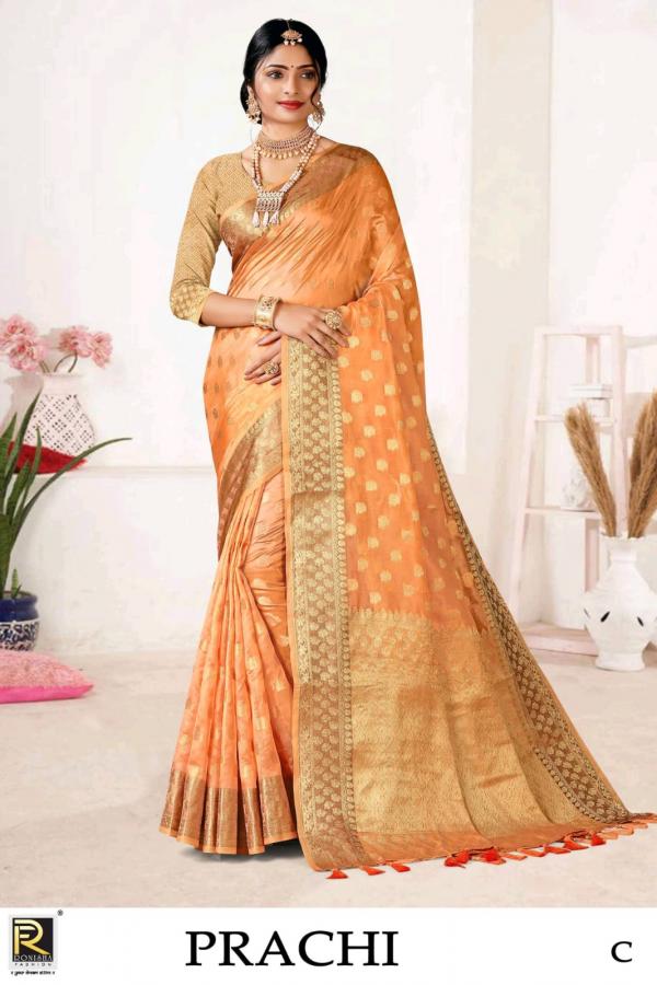 Ronisha Prachi Party Wear Banarasi Silk Saree Collection 