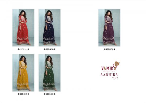 Vamika Aadhira Vol 3 Rayon Fancy Kurti With Bottom Dupatta Collection