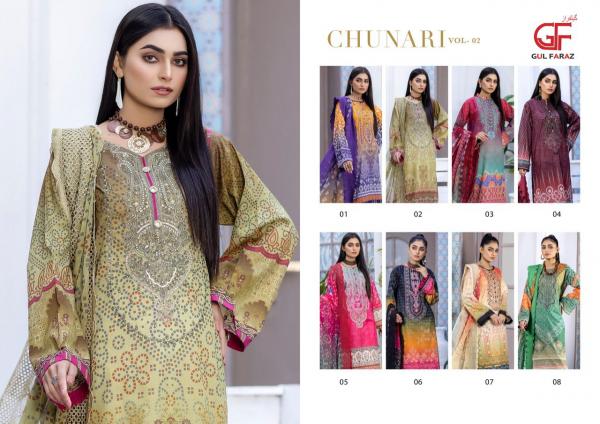 Gul Faraz Chunari Vol 2 Karachi Cotton Dress Material Collection