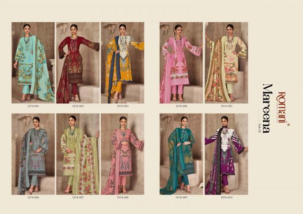 Romani Mareena Vol 10 Fancy Cotton Dress Material Collection