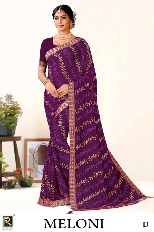 Ronisha Meloni Fastive Designer Art Silk Saree Collection