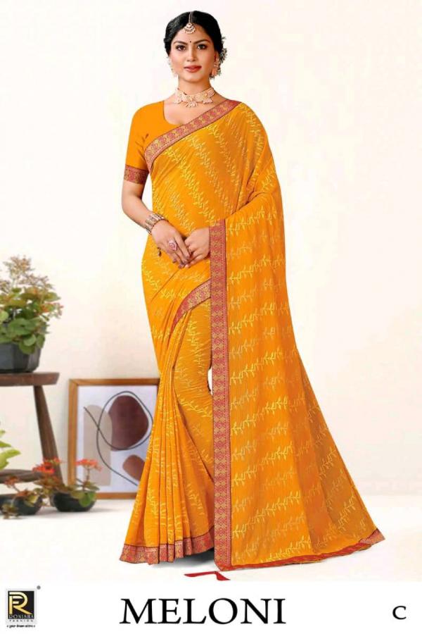 Ronisha Meloni Fastive Designer Art Silk Saree Collection