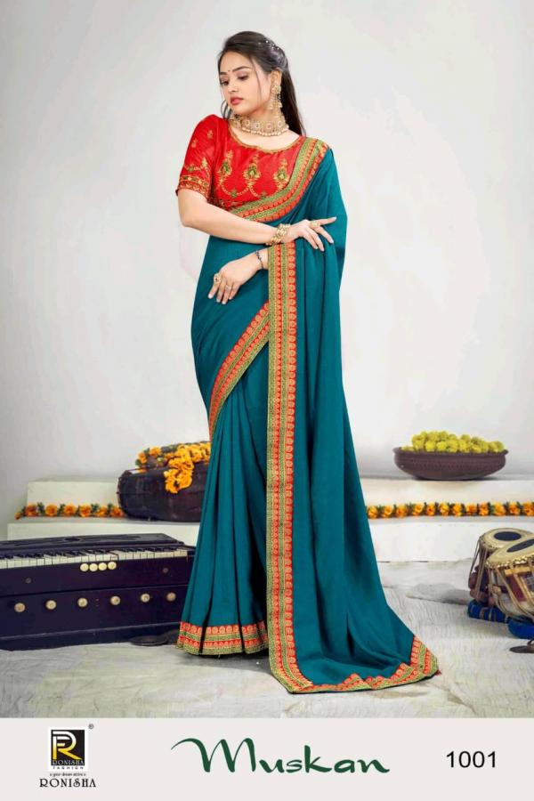 Ronisha Muskan New Stylish Art Silk Saree Collection 