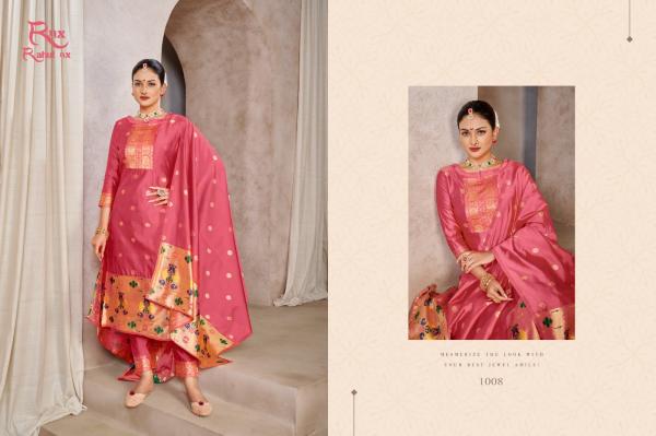 Rnx Minakari Paithni Vol 1 Silk Designer Dress Material Collection