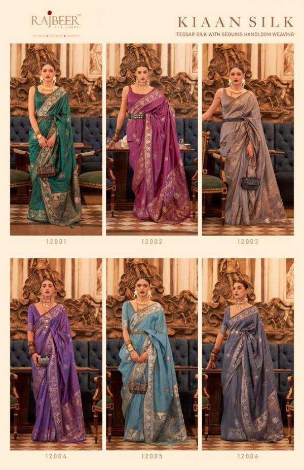 Rajbeer Kiaan Silk Occasional Tessar Silk Saree Collection