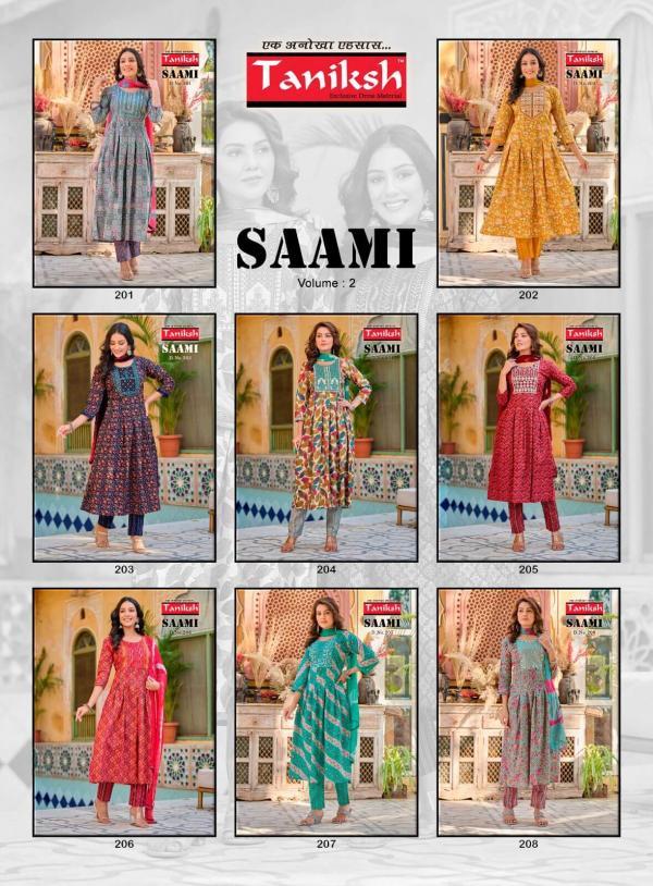 Taniksh Saami Vol 2 Designer Kurti With Bottom Dupatta Collection