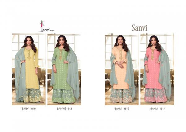 Eba Sanvi Chinon Fancy Designer Salwar Suit Collection