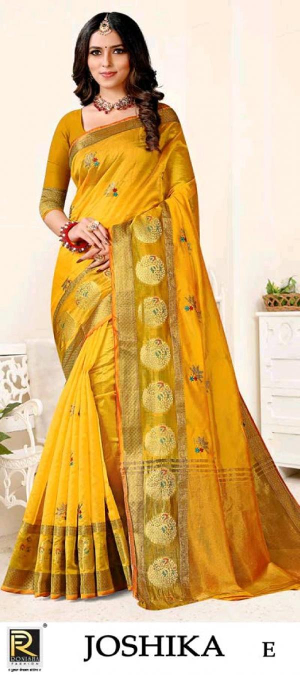 Ronisha Joshika Occasional Banarasi Silk Saree Collection 