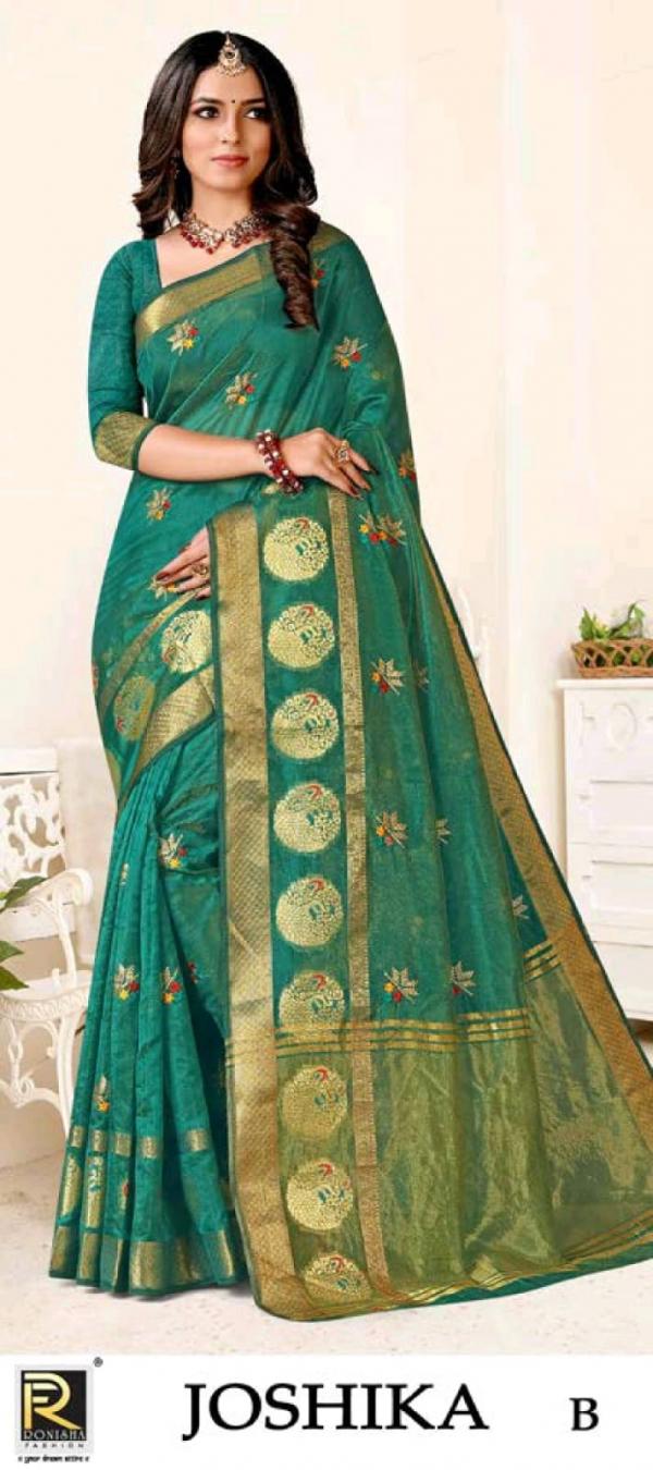 Ronisha Joshika Occasional Banarasi Silk Saree Collection 