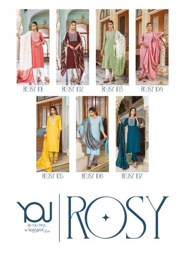 Wanna Rosy Fancy Styles Kurti With Bottom Dupatta Collection