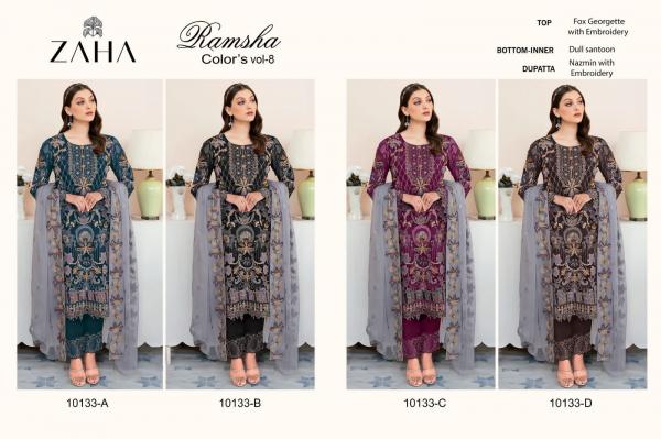 Zaha Ramsha Colors Vol 8 Designer Pakistani Suit Collection