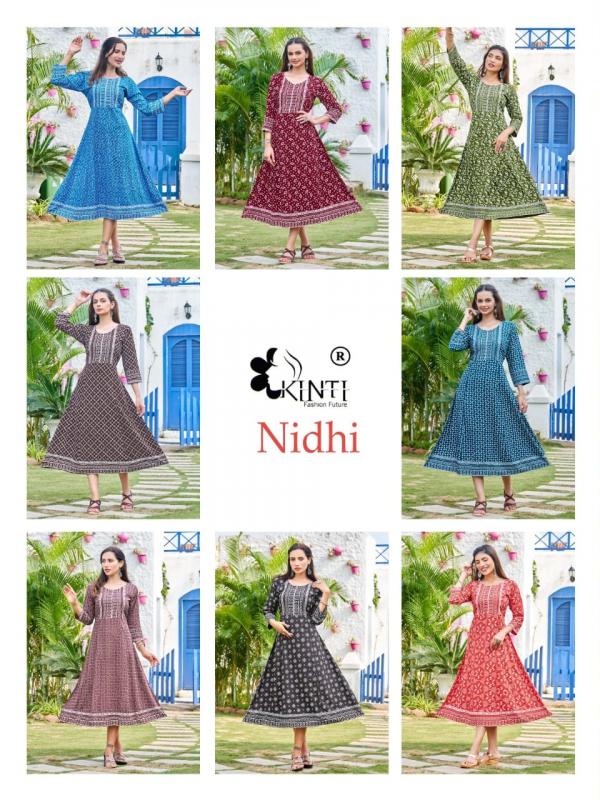 Kinti Nidhi Fancy Anarkali Designer Long Kurti Collection