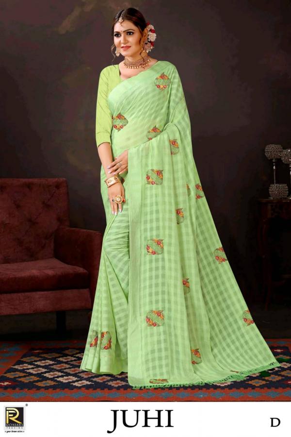 Ronisha Juhi Beautiful Designer Georgette Sarees Collection 