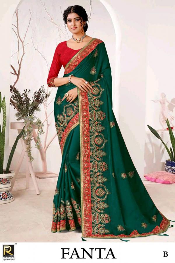Ronisha Fanta Beautiful Designer Satin Fancy Saree Collection 