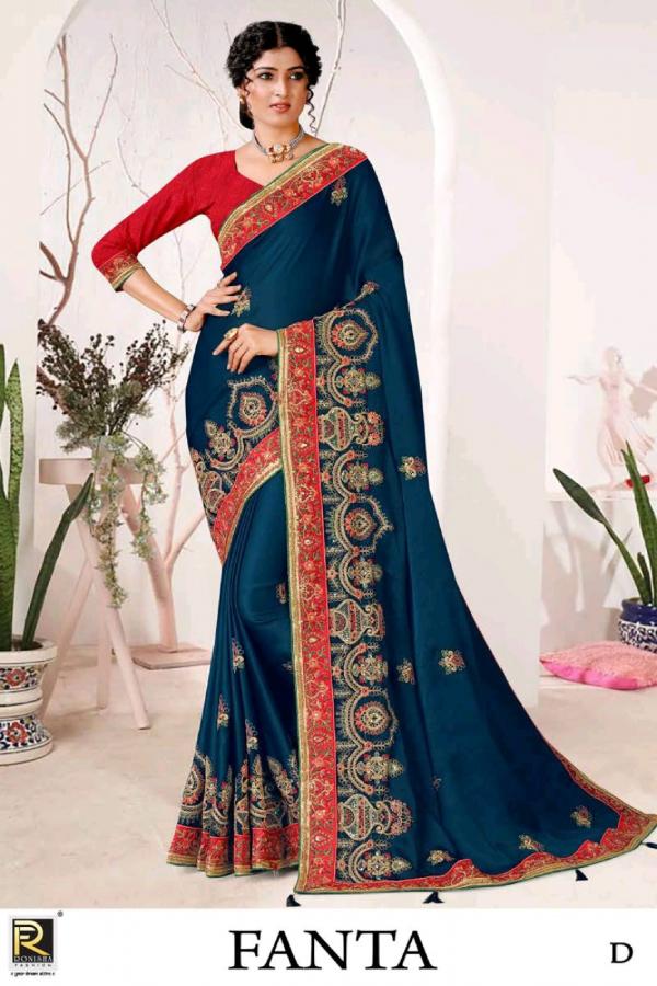 Ronisha Fanta Beautiful Designer Satin Fancy Saree Collection 