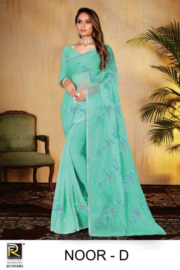 Ronisha Noor Fancy Exclusive Designer Chiffon Saree Collection