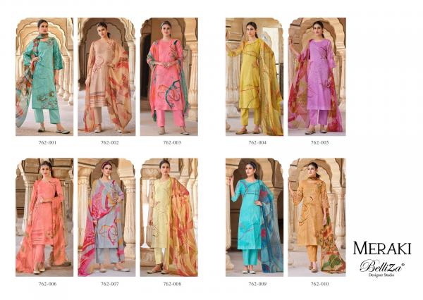 Belliza Meraki New Styles Cotton Designer Dress Material Collection