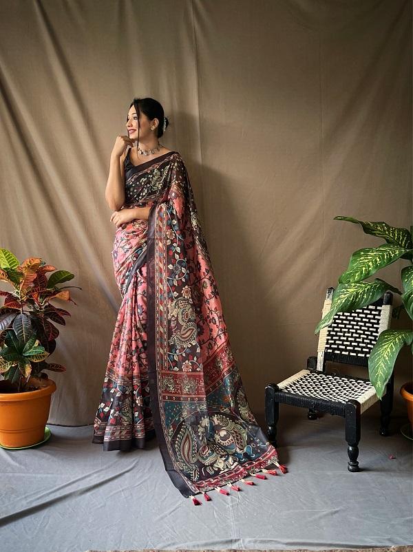 Cotton Kalamkari 2 New Traditional Designer Cotton Saree Collection