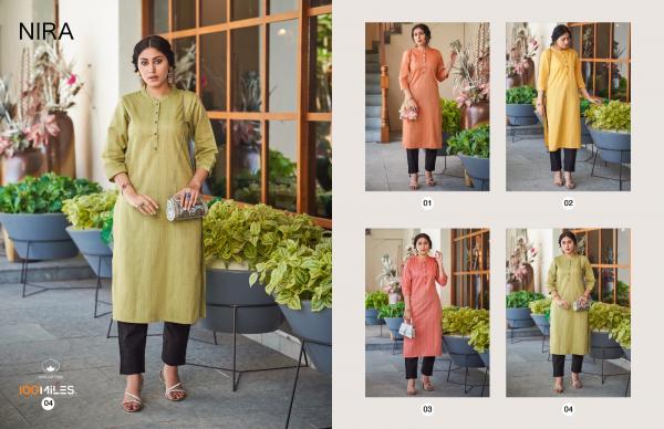 100 Miles Nira Exclusive Cotton Designer Cotton Kurti Collection