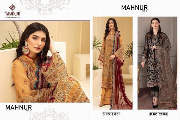 Mahnur Vol 21 Fancy Occasional Georgette Designer Pakistani Suit Collection