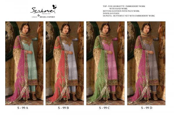 Serine S 99 A To D Exclusive Designer Pakistani Suit Collection