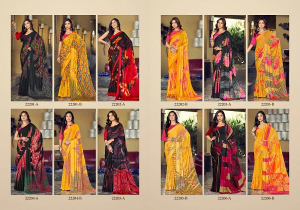 Ruchi Vartika Silk 2nd Casual Wear Satin Silk Saree Collection