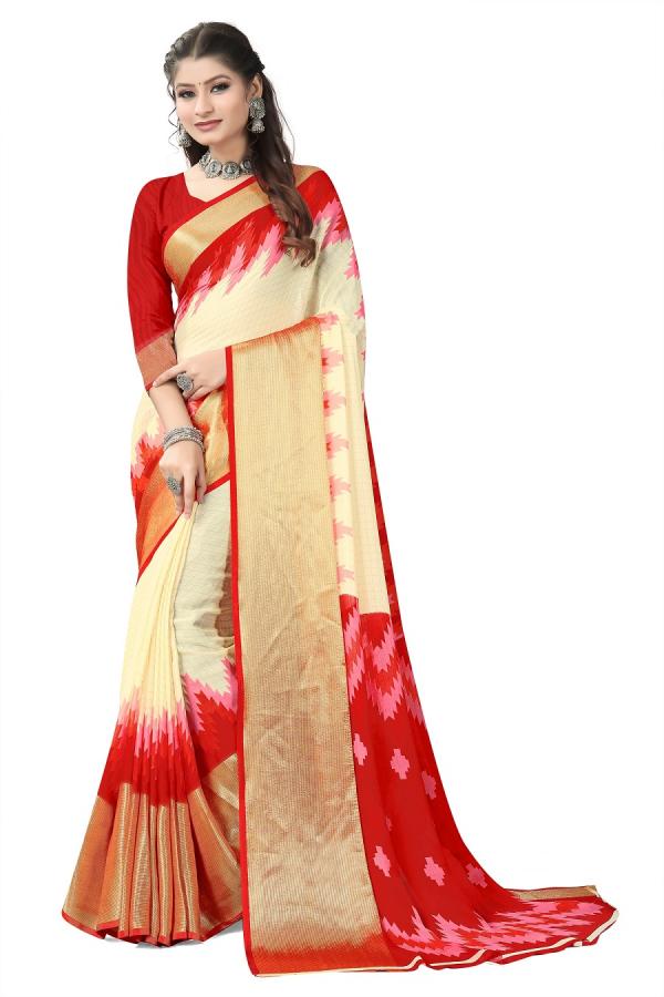 Monalisha 105 New Casual Wear Fancy Chiffon Saree Collction