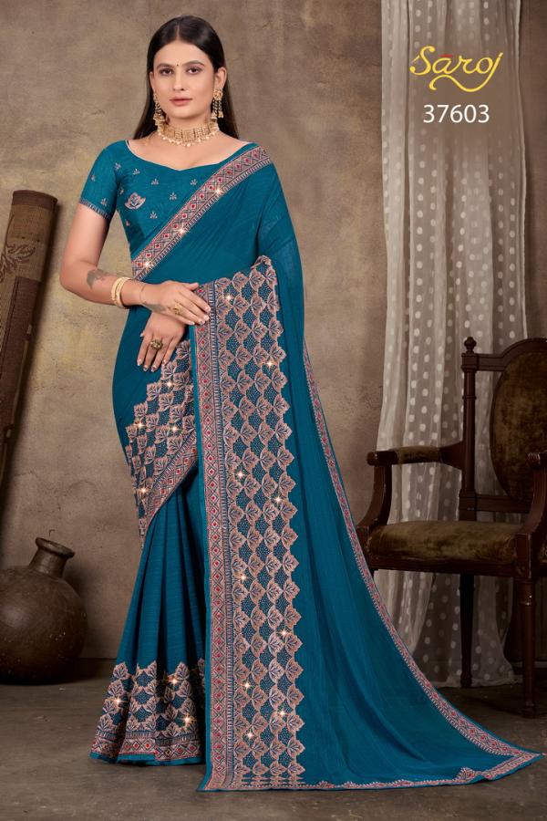 Saroj Hemavati Occasional Fancy New Designer Saree Collection