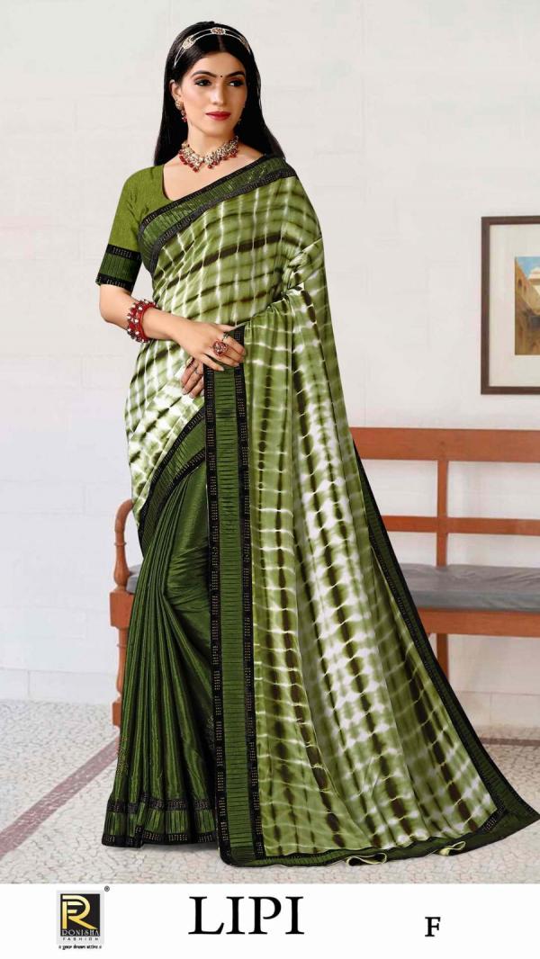 Ronisha Lipi Styles Chinon Bollywood Fancy Saree Collection 