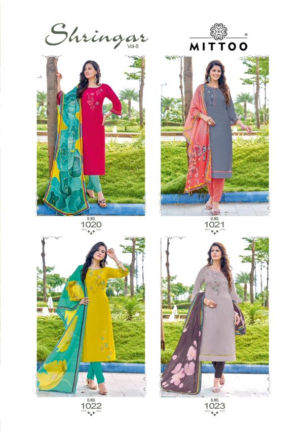 Mittoo Shringar Vol 8 Designer Viscose Designer Readymade Collection