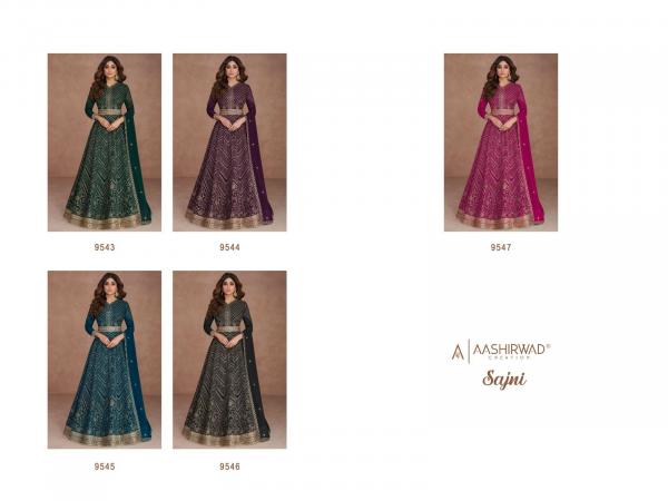 Aashirwad Gulkand Sajni Traditional Designer Gawn Collection