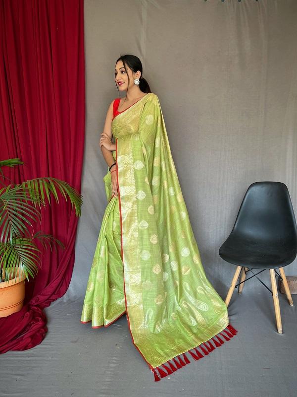 Kanika Fancy New Designer Cotton Linen Saree Collection